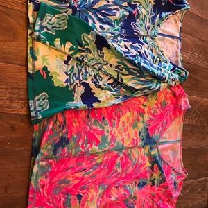 2 Lilly Pulitzer Luxletic Long Sleeve Tops NWOT